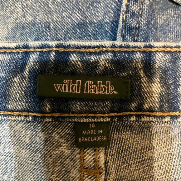 Cut off denim short shorts in size 10 by Wild Fable - Picture 3 of 5